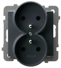 ospel-sonata-gniazdo-podwojne-z-uziemieniem-szary-grafit-ip20-gp-2rrz-m-73