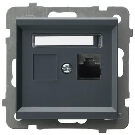 ospel-sonata-gniazdo-komputerowe-poj-kat-5e-szary-grafit-gpk-1r-k-m-73