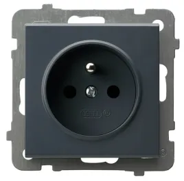 ospel-sonata-gniazdo-pojedyncze-z-uziemieniem-szary-grafit-ip20-gp-1rz-m-73