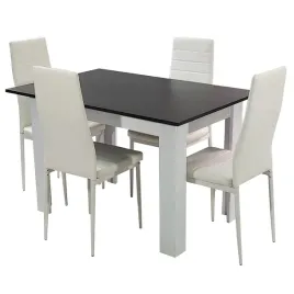 zestaw-stol-modern-120-bw-i-4-biale-krzesla-nicea