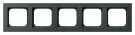 ospel-sonata-ramka-pieciokrotna-szary-grafit-tworzywo-poliweglan-r-5r-73