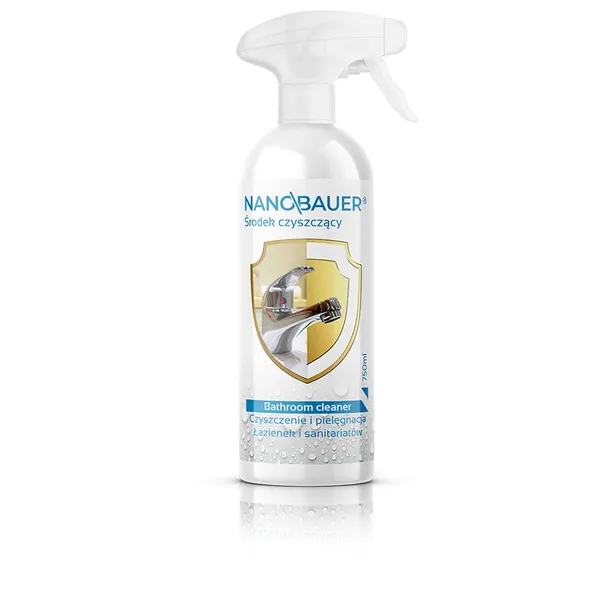 Środek Płyn do mycia łazienki ceramiki armatury kabin NANOBAUER 750ml