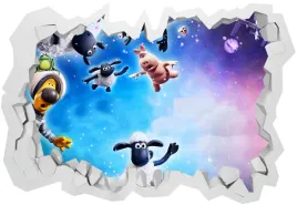 naklejki-na-sciane-dla-dzieci-3d-baranek-shaun-farmageddon-130x90