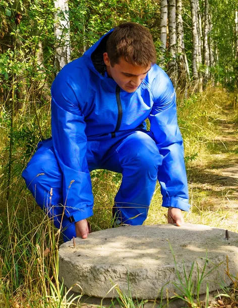 spodnie-do-pasa-oddychajace-robocze-sciagacze-pros-kolor-niebieski