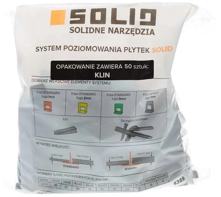 system-poziomowania-plytek-solid-kliny-500szt