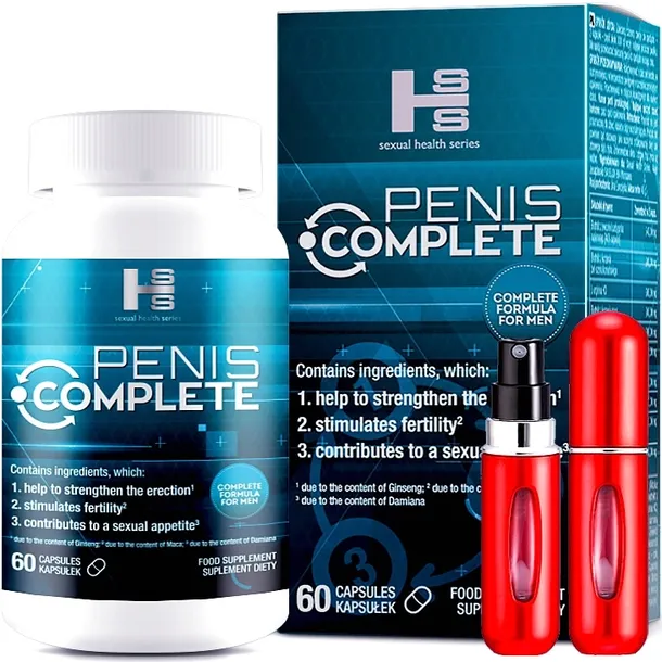 PENIS COMPLETE MOCNA EREKCJA DLUŻSZY SEKS SILNE POWIĘKSZENIE PENISA 3w1 60T