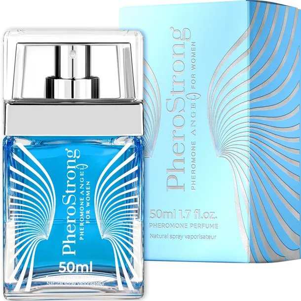 PHERO-STRONG ANGEL PERFUMY Z FEROMONAMI DAMSKIE 50ML ZMYSŁOWE ZAPACH TRWAŁY FLIRT UWODZENIE ZMYSŁOWOŚĆ ELEGANCJA