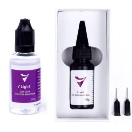 v-light-clear-removal-przedluzanie-wlosow-klej-zel-przezroczysty-zestaw