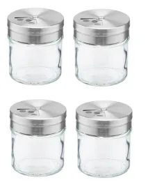 galicja-pojemnik-szklany-na-przyprawy-jasper-55ml-stal-nierdzewna-4-sztuki