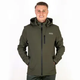 kurtka-wiatrowka-meska-z-kapturem-zielona-softshell-przejsciowa-jesienna