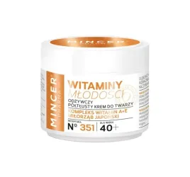 mincer-odzywczy-krem-do-twarzy-witaminowy-40-witaminy-mlodosci-n351-50ml