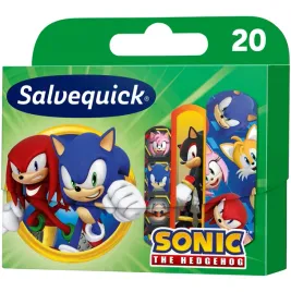 salvequick-plastry-dla-dzieci-sonic-oddychajace-wodoodporne-20szt-hedgehog