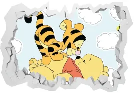 naklejki-na-sciane-dla-dzieci-3d-baby-kubus-puchatek-100x70