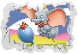 naklejki-na-sciane-dla-dzieci-3d-dumbo-100x70