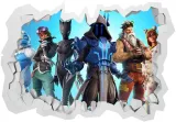 naklejki-na-sciane-dla-dzieci-3d-fortnite-70x50