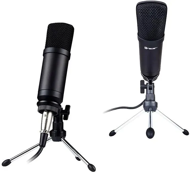 mikrofon-do-live-stream-tracer-studio-pro-statyw