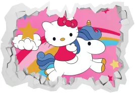 naklejki-na-sciane-dla-dzieci-3d-hello-kitty-130x90