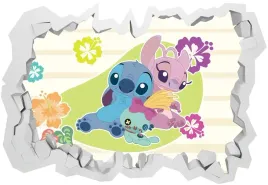 naklejki-na-sciane-dla-dzieci-3d-lilo-i-stich-70x50