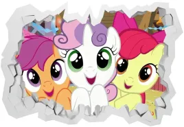 naklejki-na-sciane-dla-dzieci-3d-my-little-pony-70x50