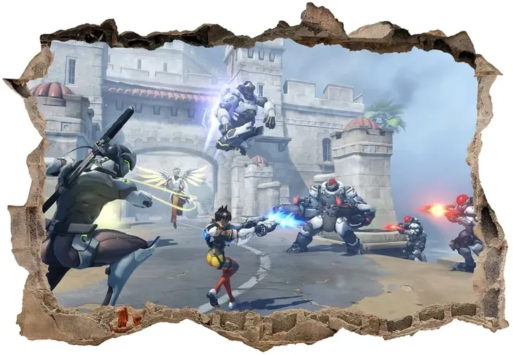 naklejki-na-sciane-3d-overwatch-archives-extra-70x50-stan-nowy-waga-z-opakowaniem-3-kg