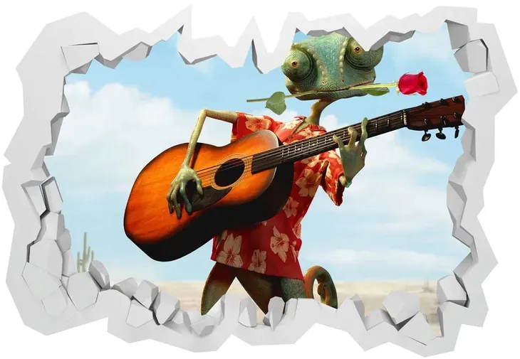 naklejki-na-sciane-dla-dzieci-3d-rango-130x90-stan-nowy