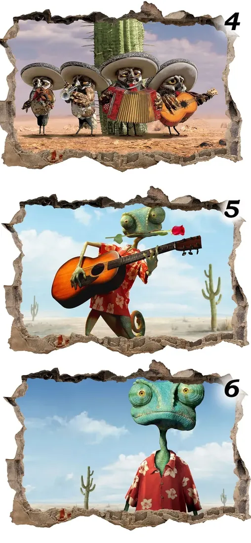 naklejki-na-sciane-dla-dzieci-3d-rango-130x90-stan-nowy