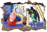 naklejki-na-sciane-dla-dzieci-3d-sing-70x50-stan-nowy-bohater-inny