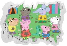 naklejki-na-sciane-dla-dzieci-3d-swinka-peppa-extra-130x90