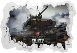 naklejki-na-sciane-3d-world-of-tanks-100x70
