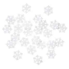 sniezynki-z-brokatem-biale-24cm-24szt