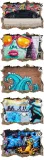 naklejki-na-sciane-3d-graffity-130x90-stan-nowy-szerokosc-130-cm