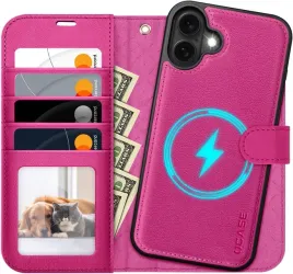 ocase-etui-skorzane-magsafe-do-iphone-17-z-klapka-rozowe-2w1-pasek