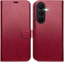 ocase-etui-skorzane-z-klapka-do-samsung-galaxy-s25-plus-rfid-karty-czerwone