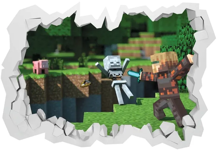 naklejki-na-sciane-dla-dzieci-3d-minecraft-100x70-stan-nowy-bohater-minecraft