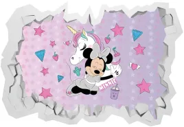 naklejki-na-sciane-dla-dzieci-3d-myszka-minnie-unicorn-130x90