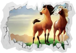 naklejki-na-sciane-dla-dzieci-3d-mustang-z-dzikiej-doliny-130x90