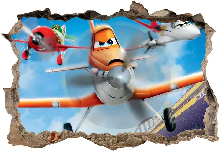 naklejki-na-sciane-dla-dzieci-3d-samoloty-130x90-stan-nowy-bohater-samoloty-planes