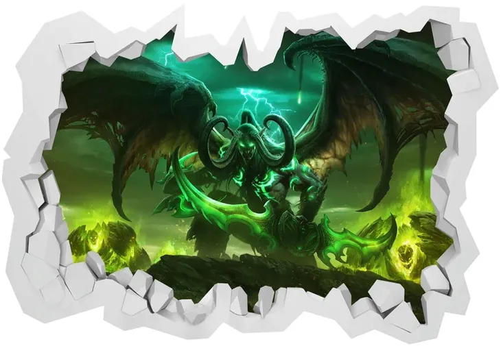 naklejki-na-sciane-3d-warcraft-100x70