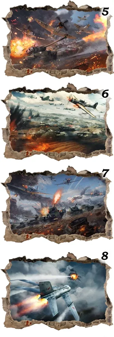 naklejki-na-sciane-3d-war-thunder-130x90-stan-nowy
