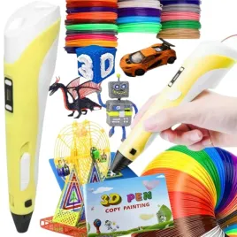 dlugopis-3d-drukarka-3d-pen-zolty-filament-210m-mata-szablony-zestaw