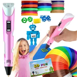 dlugopis-3d-dla-dzieci-drukarka-pen-rozowy-filament-210m-mata-szablony