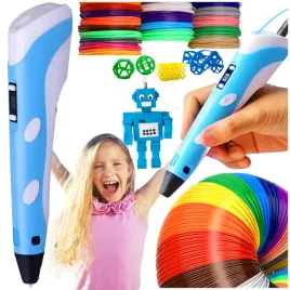 dlugopis-3d-dla-dzieci-niebieski-drukarka-3d-pen-filament-210m-zestaw-xl