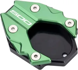 kawasaki-ninja-500-2024-poszerzenie-stopki-bocznej-podkladka-zielona-alumin
