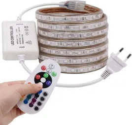 tasma-led-rgb-2m-230v-wodoszczelna-ip65-zestaw-z-pilotem-smd-5050-kolorowa