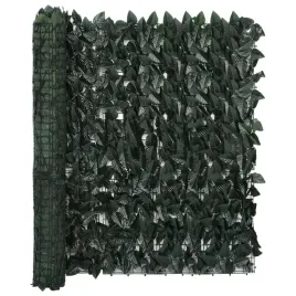 parawan-balkonowy-ciemnozielone-liscie-600x100-cm