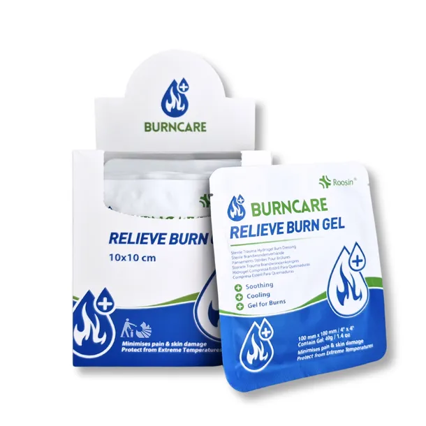 Sterylny opatrunek hydrożelowy na oparzenia 10x10 cm BurnCare Burn Gel