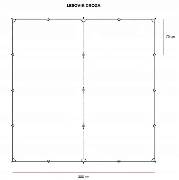 tarp-do-hamaka-lesovik-groza-walnut-brown-model-groza-ultralight