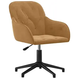brazowe-obrotowe-krzeslo-biurowe-z-aksamitu-56-x-615-x-72-80-cm
