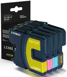 4x-tusz-do-brother-lc980-dcp-145c-dcp-165c-dcp195c