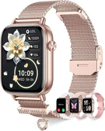 smartwatch-damski-rozowe-zloto-funkcja-telefonu-powiadomienia-parametry